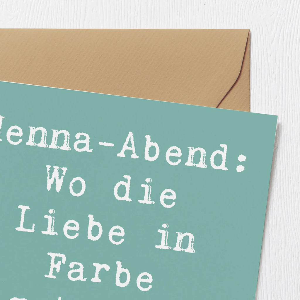 Deluxe Card Saying Henna-Abend: Wo die Liebe in Farbe getaucht wird! Klappkarte, Karte, Hochwertige Klappkarte, Grußkarte, Glückwunschkarte, Einladungskarte, Geburtstagskarte, Hochzeitskarte, Hochwertige Grußkarte, Hochzeit, Hochzeitsgeschenk, Ehe, Hochzeitsfeier, Trauung, Trauungsgeschenk, Verlobungsfeier, Verlobungsgeschenk, Hochzeitsgeschenkideen, Hochzeitsgeschenke für Brautpaar
