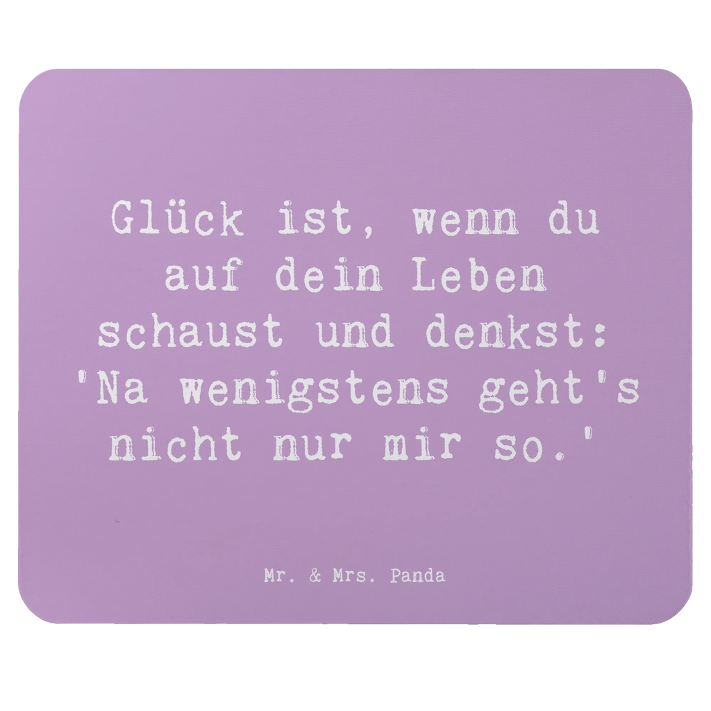 Mouse mat Saying Glück ist, wenn du auf dein Leben schaust und denkst: 'Na wenigstens geht's nicht nur mir so.' PC Zubehör, Mauspad Büro, Designer Mauspad, Büroausstattung, Mausunterlage, Arbeitszimmer, Mousepad, Computer zubehör, Mauspad, Einzigartiges Mauspad