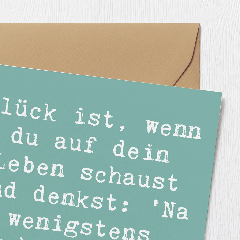 Deluxe Karte Spruch Glück Gemeinsam Klappkarte, Karte, Hochzeitskarte, Hochwertige Grußkarte, Glückwunschkarte, Einladungskarte, Hochwertige Klappkarte, Geburtstagskarte, Grußkarte