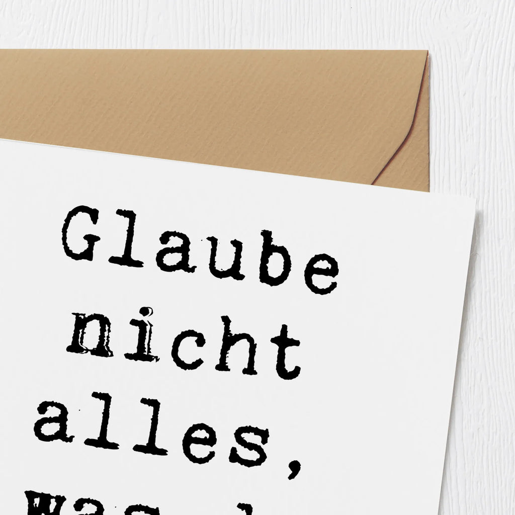 Deluxe Karte Spruch Selbstvertrauen und Klarheit Hochwertige Grußkarte, Glückwunschkarte, Einladungskarte, Hochwertige Klappkarte, Karte, Hochzeitskarte, Grußkarte, Geburtstagskarte, Klappkarte