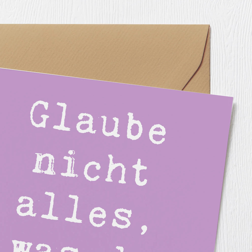 Deluxe Karte Spruch Selbstvertrauen und Klarheit Hochwertige Grußkarte, Glückwunschkarte, Einladungskarte, Hochwertige Klappkarte, Karte, Hochzeitskarte, Grußkarte, Geburtstagskarte, Klappkarte