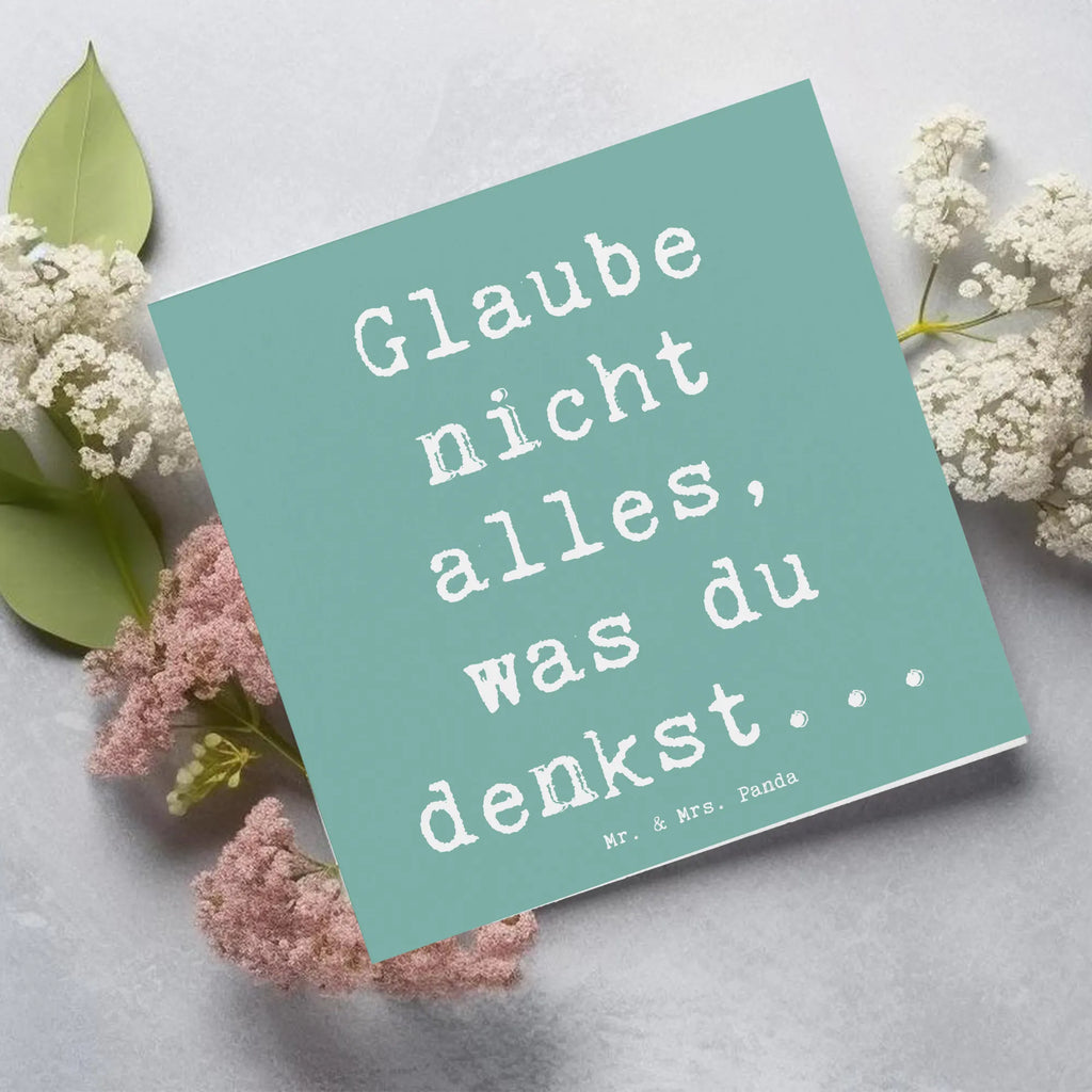 Deluxe Karte Spruch Selbstvertrauen und Klarheit Hochwertige Grußkarte, Glückwunschkarte, Einladungskarte, Hochwertige Klappkarte, Karte, Hochzeitskarte, Grußkarte, Geburtstagskarte, Klappkarte