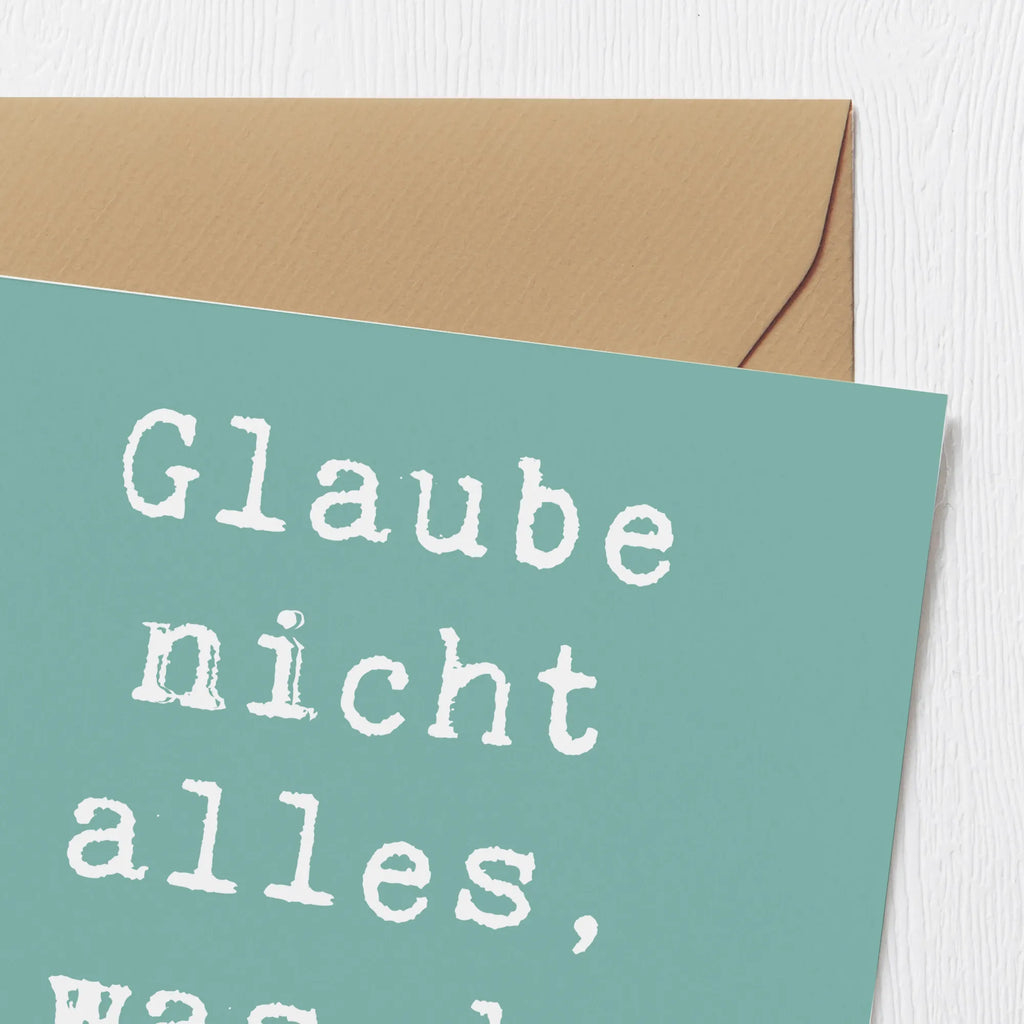 Deluxe Karte Spruch Selbstvertrauen und Klarheit Hochwertige Grußkarte, Glückwunschkarte, Einladungskarte, Hochwertige Klappkarte, Karte, Hochzeitskarte, Grußkarte, Geburtstagskarte, Klappkarte