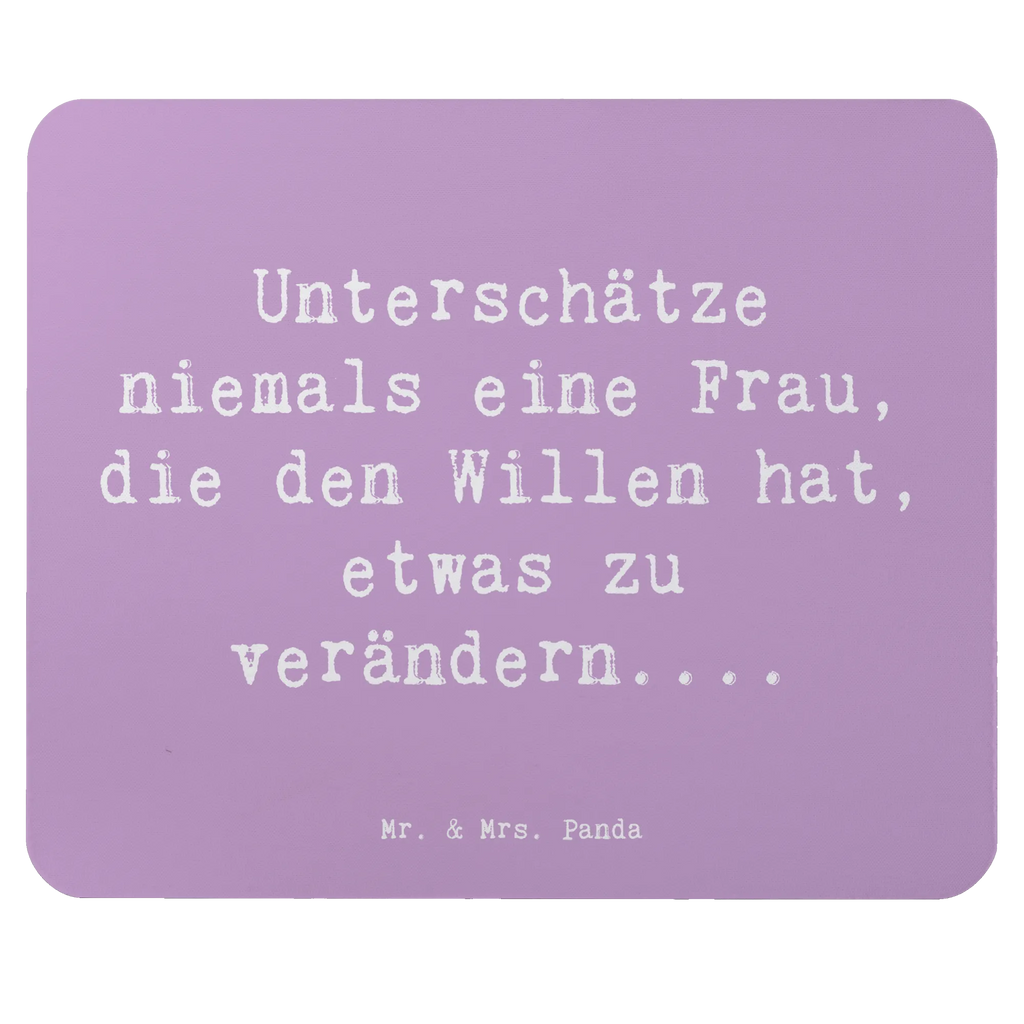 Mouse mat Saying Unterschätze niemals eine Frau, die den Willen hat, etwas zu verändern.... Einzigartiges Mauspad, Computer zubehör, Mausunterlage, Mauspad Büro, Designer Mauspad, Arbeitszimmer, Büroausstattung, Mousepad, Mauspad, PC Zubehör