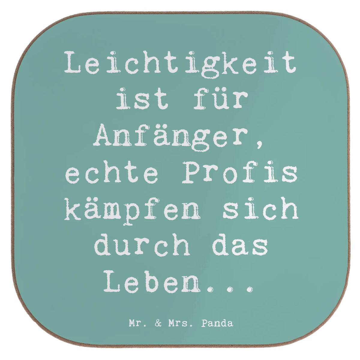 Untersetzer Spruch Leichtigkeit für Profis