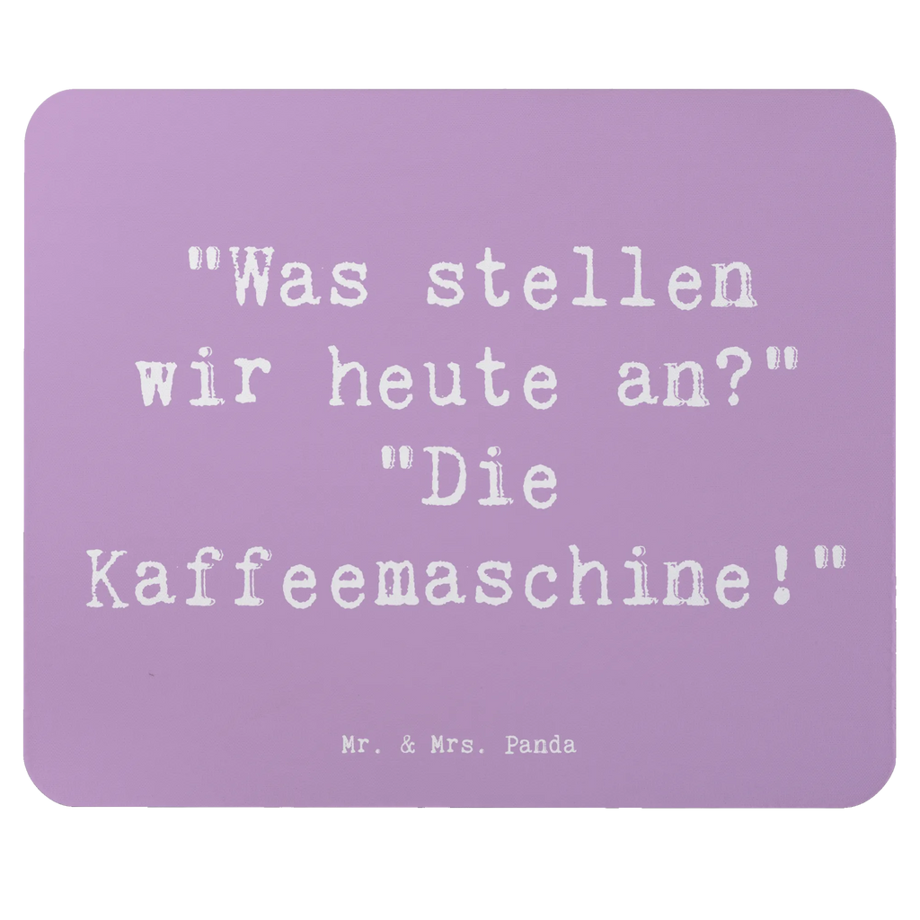 Mouse mat Saying "Was stellen wir heute an?" "Die Kaffeemaschine!" Mauspad Büro, Computer zubehör, Einzigartiges Mauspad, PC Zubehör, Mousepad, Designer Mauspad, Arbeitszimmer, Mauspad, Büroausstattung, Mausunterlage