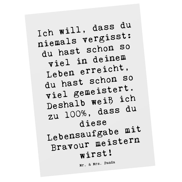 Postkarte Spruch Trost Erinnerungen