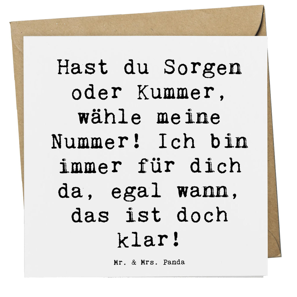 Deluxe Karte Spruch Trost Nummer Glückwunschkarte, Hochwertige Klappkarte, Einladungskarte, Klappkarte, Geburtstagskarte, Karte, Hochwertige Grußkarte, Grußkarte, Hochzeitskarte
