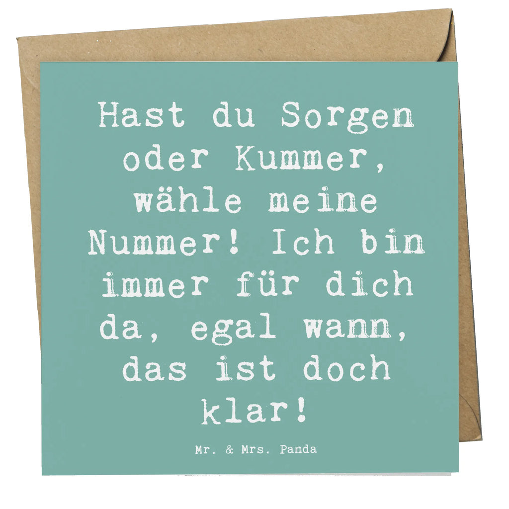 Deluxe Karte Spruch Trost Nummer Glückwunschkarte, Hochwertige Klappkarte, Einladungskarte, Klappkarte, Geburtstagskarte, Karte, Hochwertige Grußkarte, Grußkarte, Hochzeitskarte
