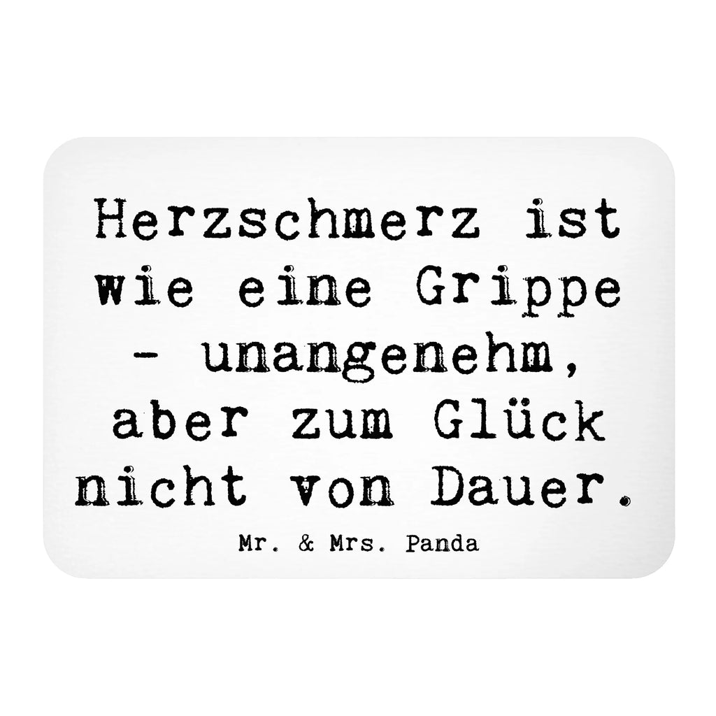Magnet Saying Herzschmerz ist wie eine Grippe - unangenehm, aber zum Glück nicht von Dauer. Kühlschrank Dekoration, Pinnwandmagnet, Motivmagnete, Dekomagnet, Souvenir Magnet, Notiz Magnet, Whiteboard Magnet, Kühlschrankmagnet