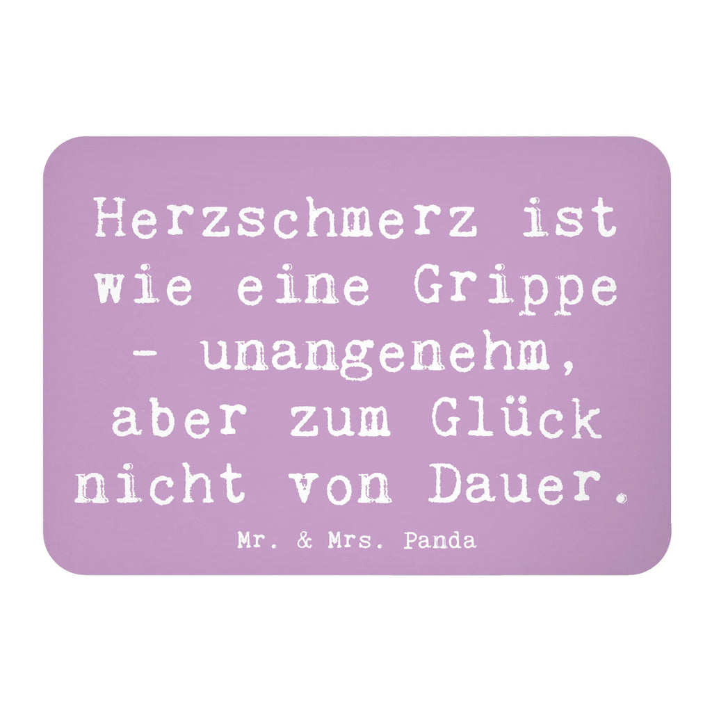 Magnet Saying Herzschmerz ist wie eine Grippe - unangenehm, aber zum Glück nicht von Dauer. Kühlschrank Dekoration, Pinnwandmagnet, Motivmagnete, Dekomagnet, Souvenir Magnet, Notiz Magnet, Whiteboard Magnet, Kühlschrankmagnet