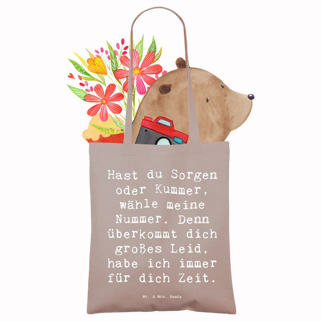 Tote bag Saying Hast du Sorgen oder Kummer, wähle meine Nummer. Denn überkommt dich großes Leid, habe ich immer für dich Zeit. Stoffbeutel, Einkaufstüte, Umhängetasche, Jutetasche, Einkaufstasche, Jutebeutel, Stofftasche, Laptoptasche, Strandtasche, Tragetasche, Beuteltasche, Shopper, Tasche, Badetasche, Beutel, Schultertasche