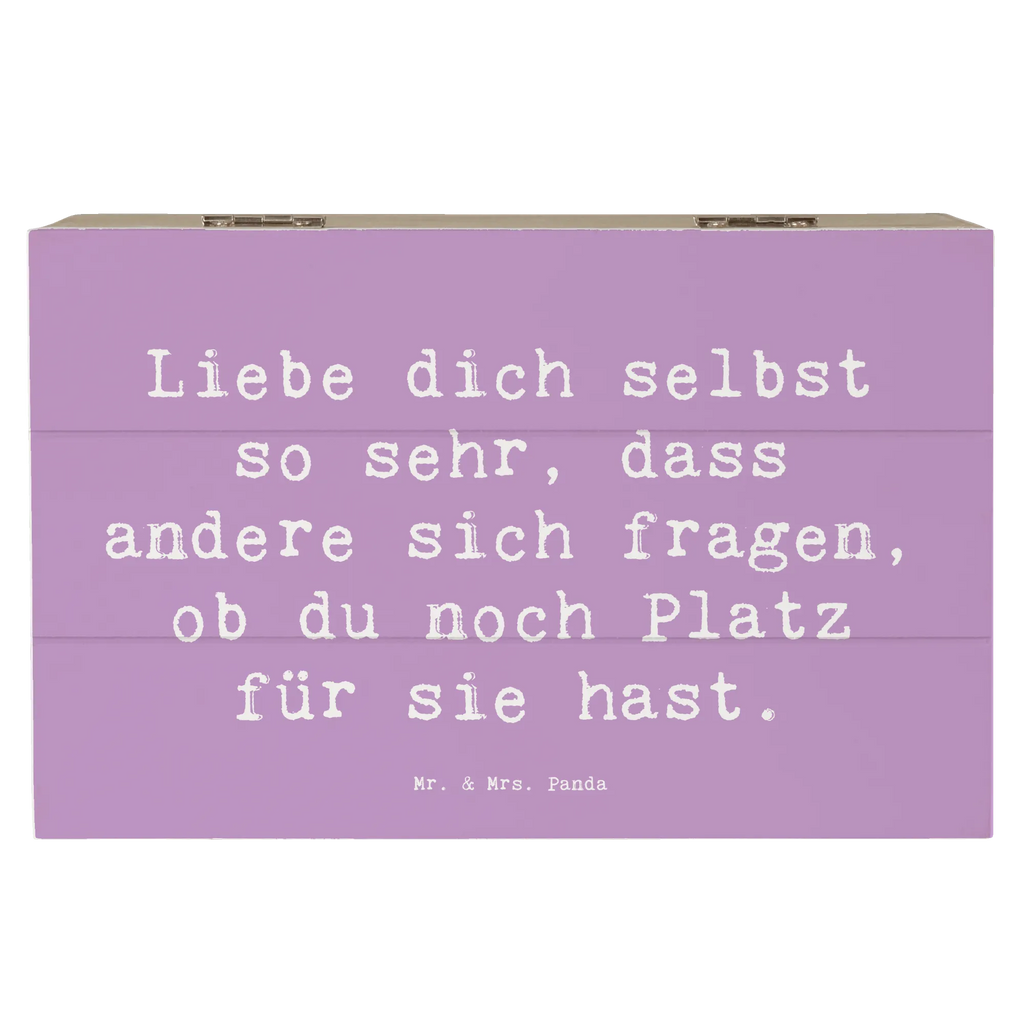 Wooden chest Saying Liebe dich selbst so sehr, dass andere sich fragen, ob du noch Platz für sie hast. Schatulle, Geschenkbox, Dekokiste, Truhe, Kiste, Erinnerungsbox, Schatzkiste, Holzkiste, Aufbewahrungsbox, Geschenkdose, Erinnerungskiste, XXL