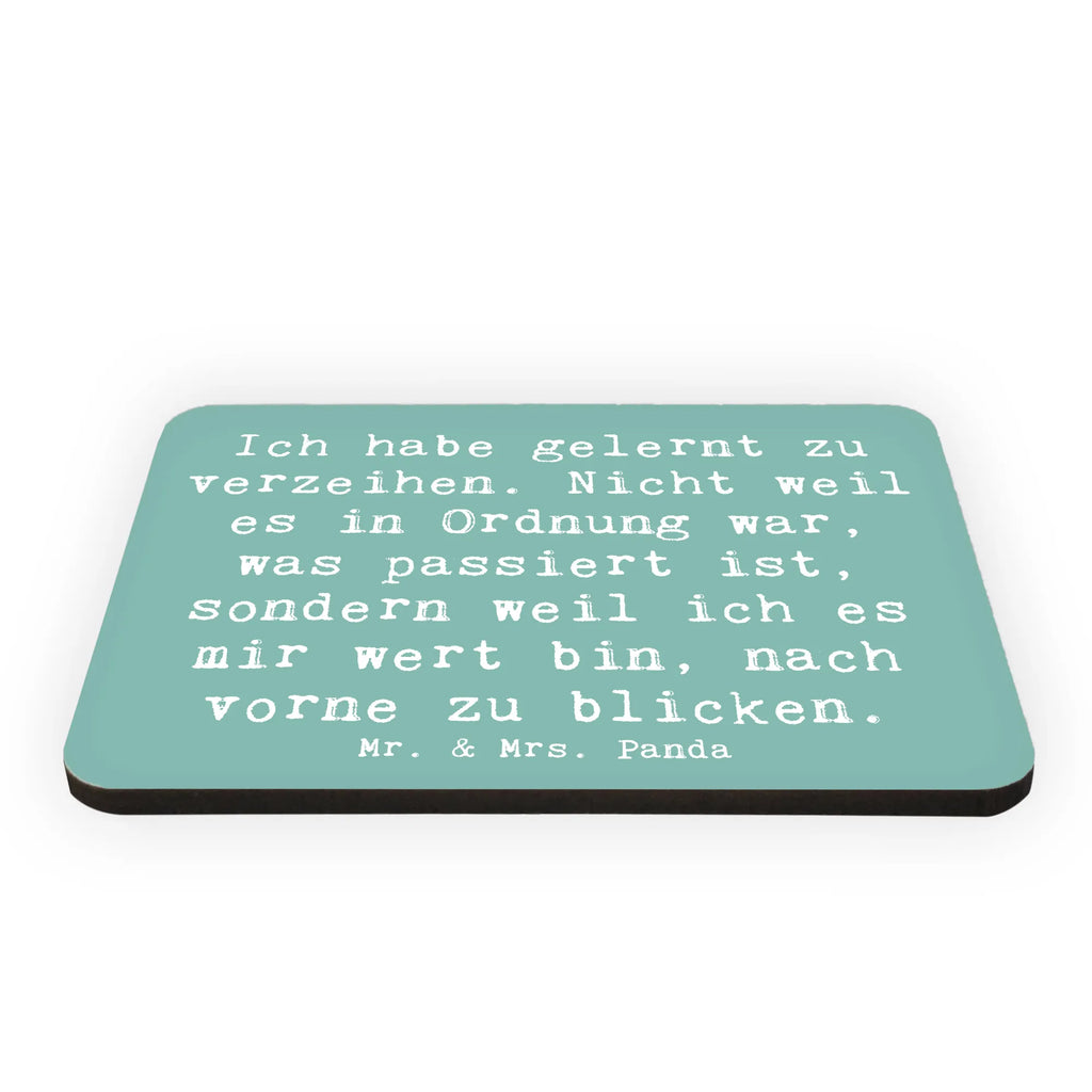Magnet Saying Ich habe gelernt zu verzeihen. Nicht weil es in Ordnung war, was passiert ist, sondern weil ich es mir wert bin, nach vorne zu blicken. Pinnwandmagnet, Whiteboard Magnet, Kühlschrank Dekoration, Kühlschrankmagnet, Motivmagnete, Dekomagnet, Notiz Magnet, Souvenir Magnet, sprüche, zitate, spruch kollektion, inspiration, motivation, lebensweisheiten, geschenkideen, wanddeko, wohnaccessoires, sprüche sammlung, schöne sprüche, glück, liebe, freude, lächeln, alltag verschönern, nachhaltige geschenke, dekoration, kreativ, einzigartig, shopify, mr and mrs panda