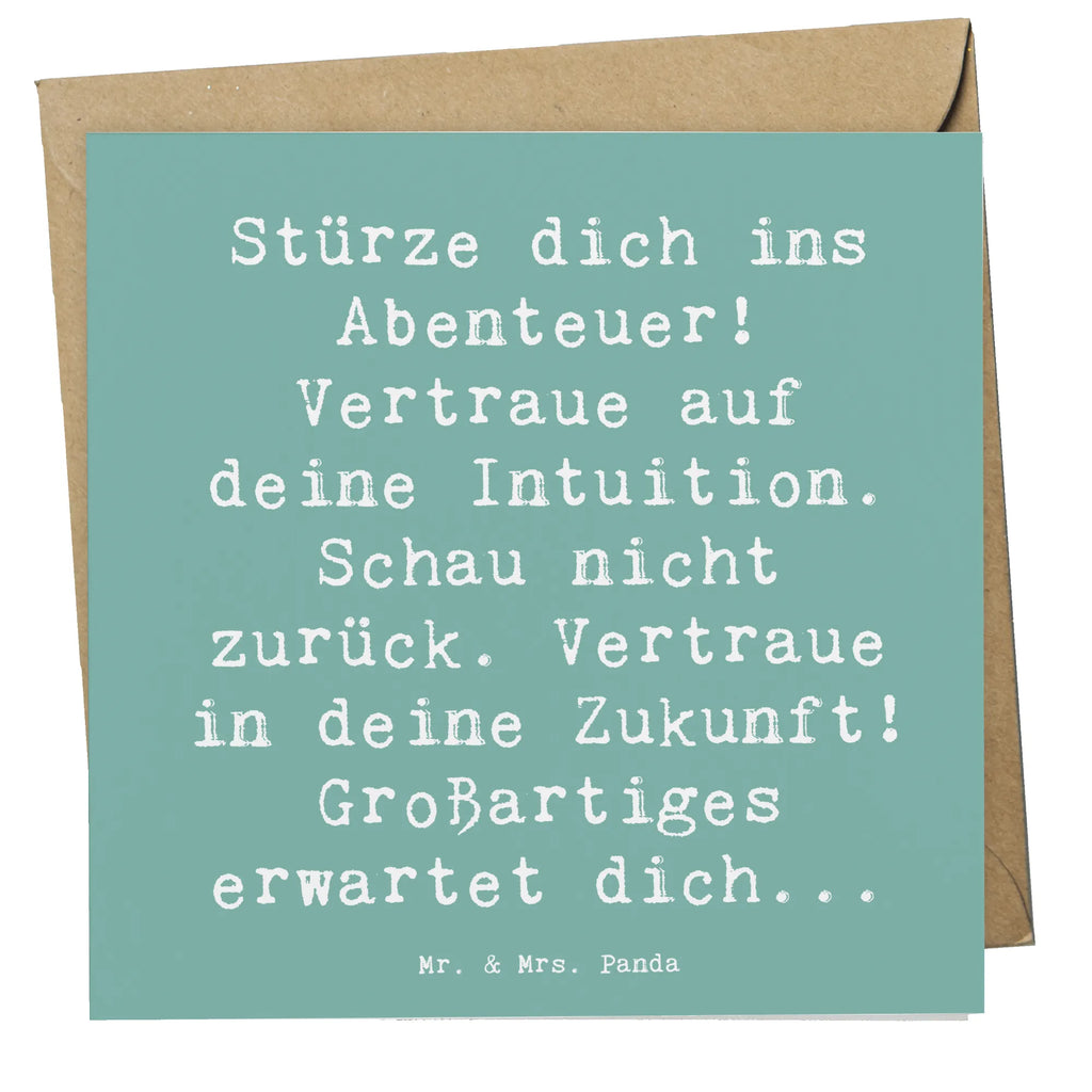 Deluxe Karte Spruch Tapferkeit und Intuition Glückwunschkarte, Geburtstagskarte, Hochwertige Grußkarte, Karte, Hochwertige Klappkarte, Grußkarte, Klappkarte, Einladungskarte, Hochzeitskarte