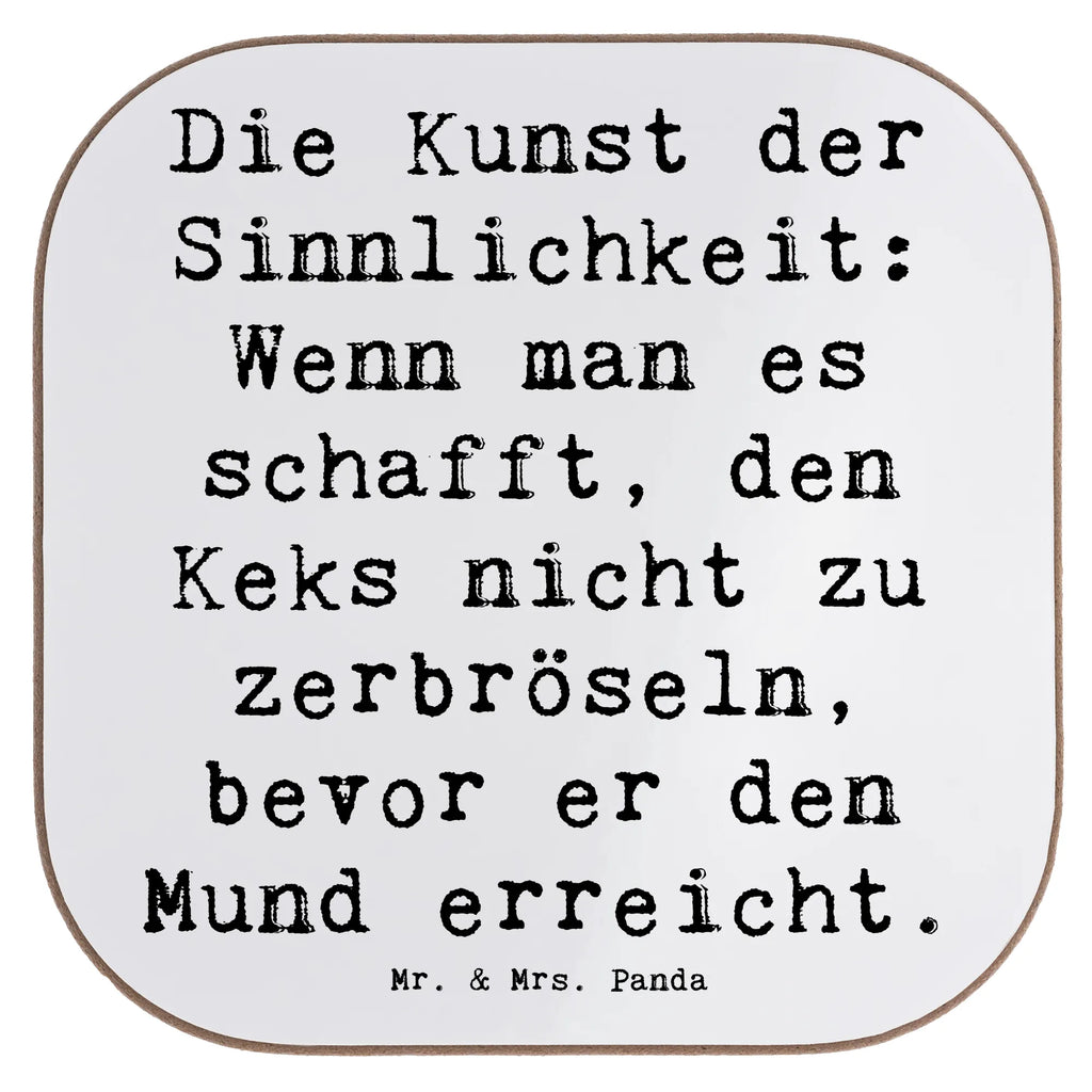 Square coaster Saying Die Kunst der Sinnlichkeit: Wenn man es schafft, den Keks nicht zu zerbröseln, bevor er den Mund erreicht. Untersetzer für Gläser, Korkuntersetzer, Holzuntersetzer, Untersetzer aus Holz, Untersetzer Holz, Glasuntersetzer, Untersetzer Gläser, Getränkeuntersetzer, Bierdeckel, Untersetzer, Untersetzer Design, Tassen Untersetzer