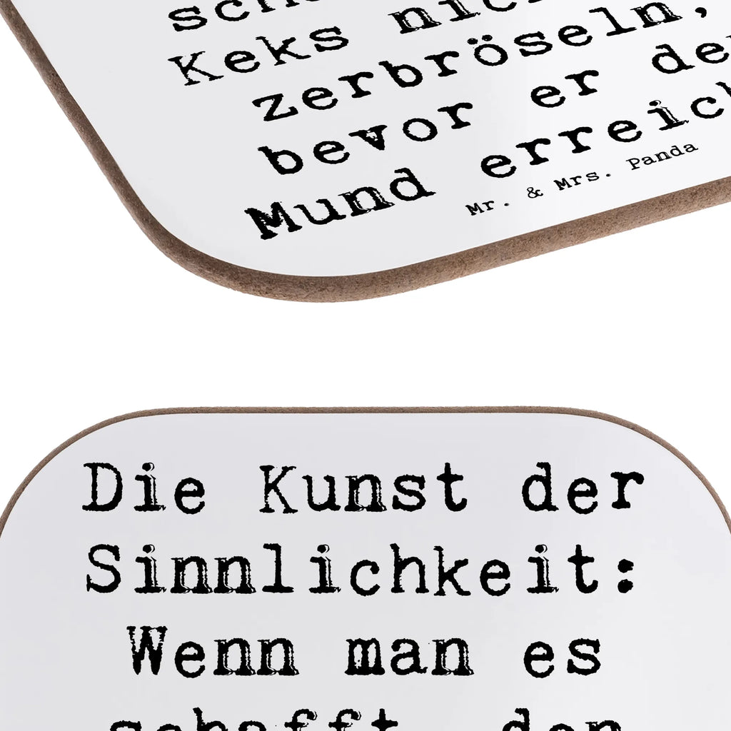 Square coaster Saying Die Kunst der Sinnlichkeit: Wenn man es schafft, den Keks nicht zu zerbröseln, bevor er den Mund erreicht. Untersetzer für Gläser, Korkuntersetzer, Holzuntersetzer, Untersetzer aus Holz, Untersetzer Holz, Glasuntersetzer, Untersetzer Gläser, Getränkeuntersetzer, Bierdeckel, Untersetzer, Untersetzer Design, Tassen Untersetzer
