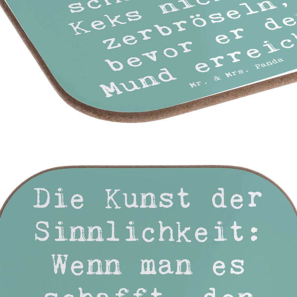 Square coaster Saying Die Kunst der Sinnlichkeit: Wenn man es schafft, den Keks nicht zu zerbröseln, bevor er den Mund erreicht. Untersetzer für Gläser, Korkuntersetzer, Holzuntersetzer, Untersetzer aus Holz, Untersetzer Holz, Glasuntersetzer, Untersetzer Gläser, Getränkeuntersetzer, Bierdeckel, Untersetzer, Untersetzer Design, Tassen Untersetzer