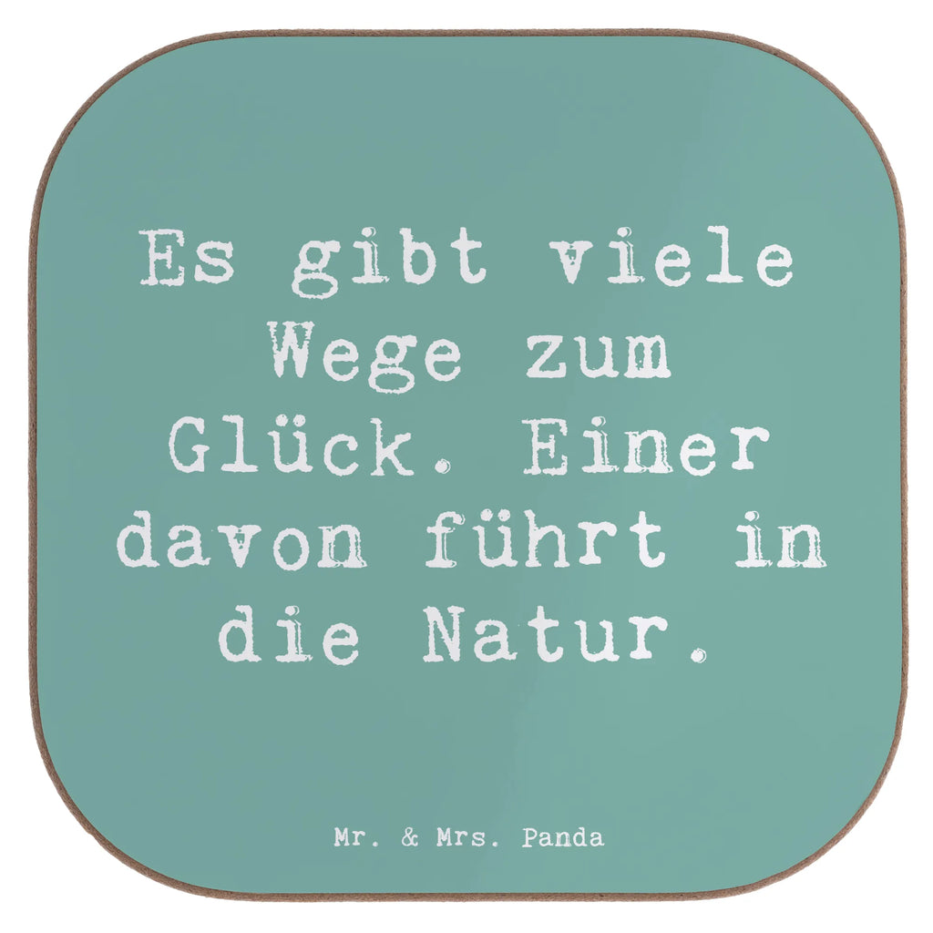 Square coaster Saying Es gibt viele Wege zum Glück. Einer davon führt in die Natur. Untersetzer, Untersetzer Holz, Bierdeckel, Untersetzer Gläser, Glasuntersetzer, Korkuntersetzer, Getränkeuntersetzer, Untersetzer für Gläser, Holzuntersetzer, Untersetzer aus Holz, Tassen Untersetzer, Untersetzer Design