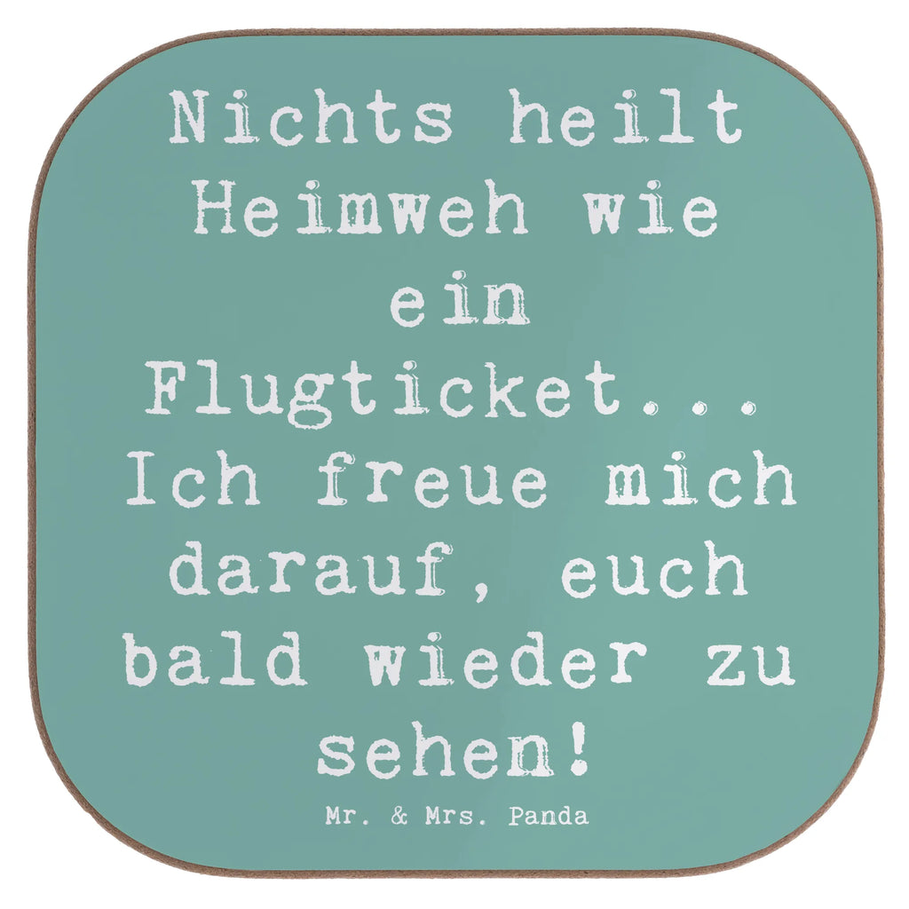 Square coaster Saying Nichts heilt Heimweh wie ein Flugticket... Ich freue mich darauf, euch bald wieder zu sehen! Untersetzer, Getränkeuntersetzer, Untersetzer Design, Bierdeckel, Untersetzer für Gläser, Untersetzer aus Holz, Korkuntersetzer, Glasuntersetzer, Holzuntersetzer, Untersetzer Holz, Tassen Untersetzer, Untersetzer Gläser