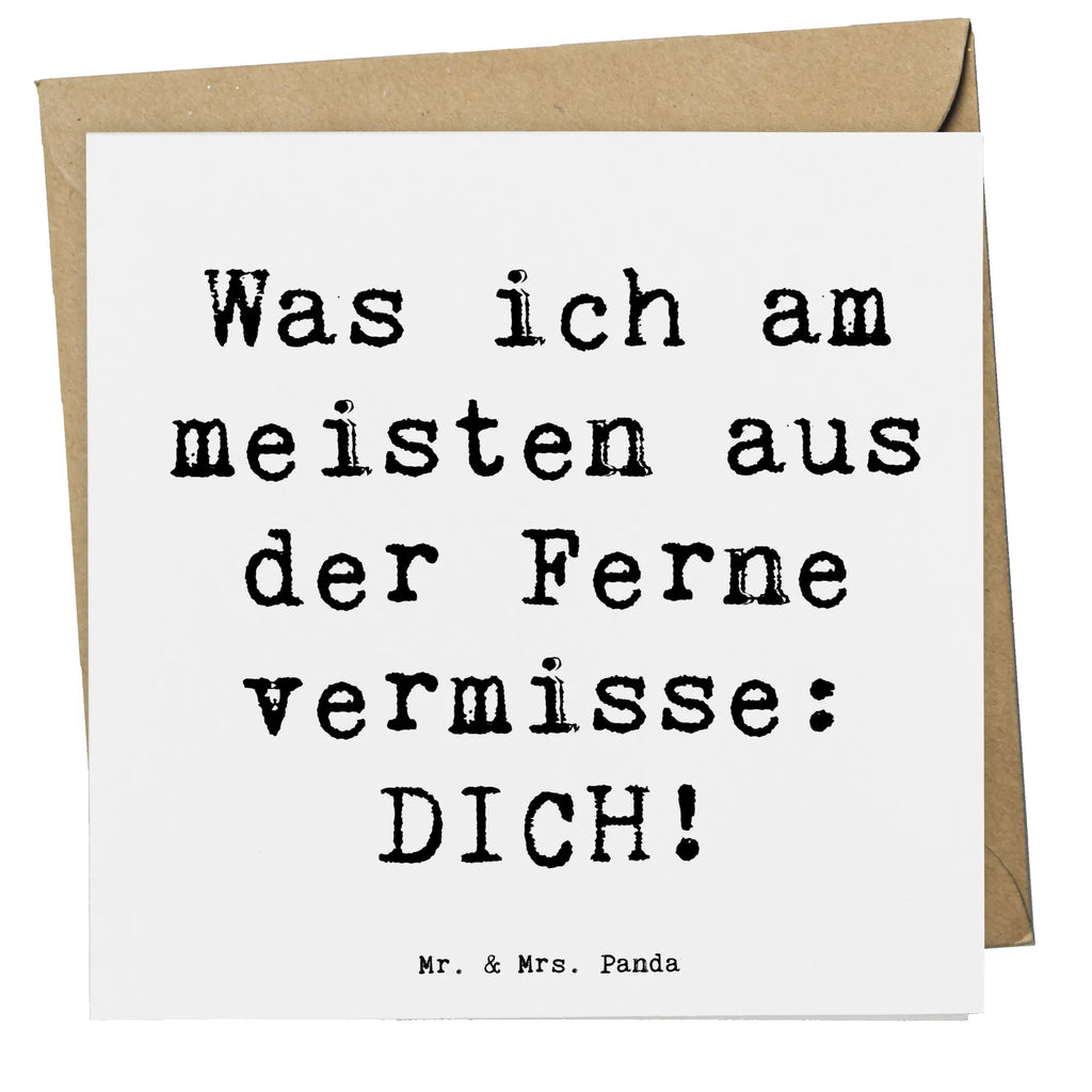 Deluxe Card Saying Was ich am meisten aus der Ferne vermisse: DICH! Grußkarte, Glückwunschkarte, Karte, Geburtstagskarte, Hochwertige Grußkarte, Hochwertige Klappkarte, Einladungskarte, Klappkarte, Hochzeitskarte