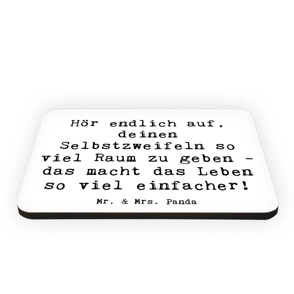 Magnet Spruch Zweifel an sich selbst Whiteboard Magnet, Pinnwandmagnet, Souvenir Magnet, Dekomagnet, Kühlschrankmagnet, Notiz Magnet, Motivmagnete, Kühlschrank Dekoration