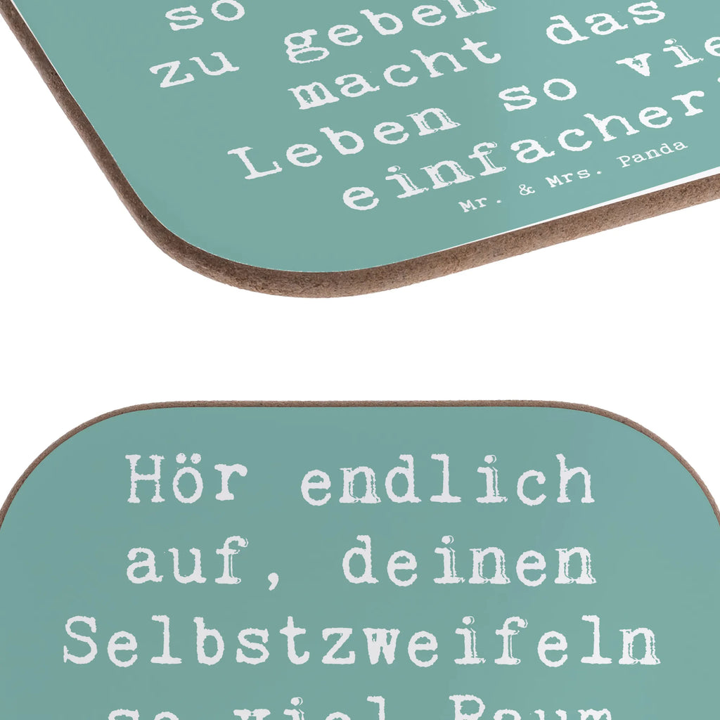 Square coaster Saying Hör endlich auf, deinen Selbstzweifeln so viel Raum zu geben - das macht das Leben so viel einfacher! Untersetzer, Untersetzer für Gläser, Korkuntersetzer, Getränkeuntersetzer, Glasuntersetzer, Bierdeckel, Untersetzer Holz, Untersetzer Design, Untersetzer aus Holz, Holzuntersetzer, Tassen Untersetzer, Untersetzer Gläser