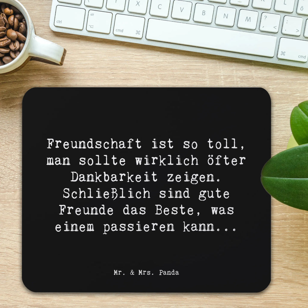 Mauspad Spruch Dankbarkeit für Freundschaft Mauspad Büro, Einzigartiges Mauspad, Büroausstattung, Mauspad, Mausunterlage, PC Zubehör, Arbeitszimmer, Computer zubehör, Mousepad, Designer Mauspad