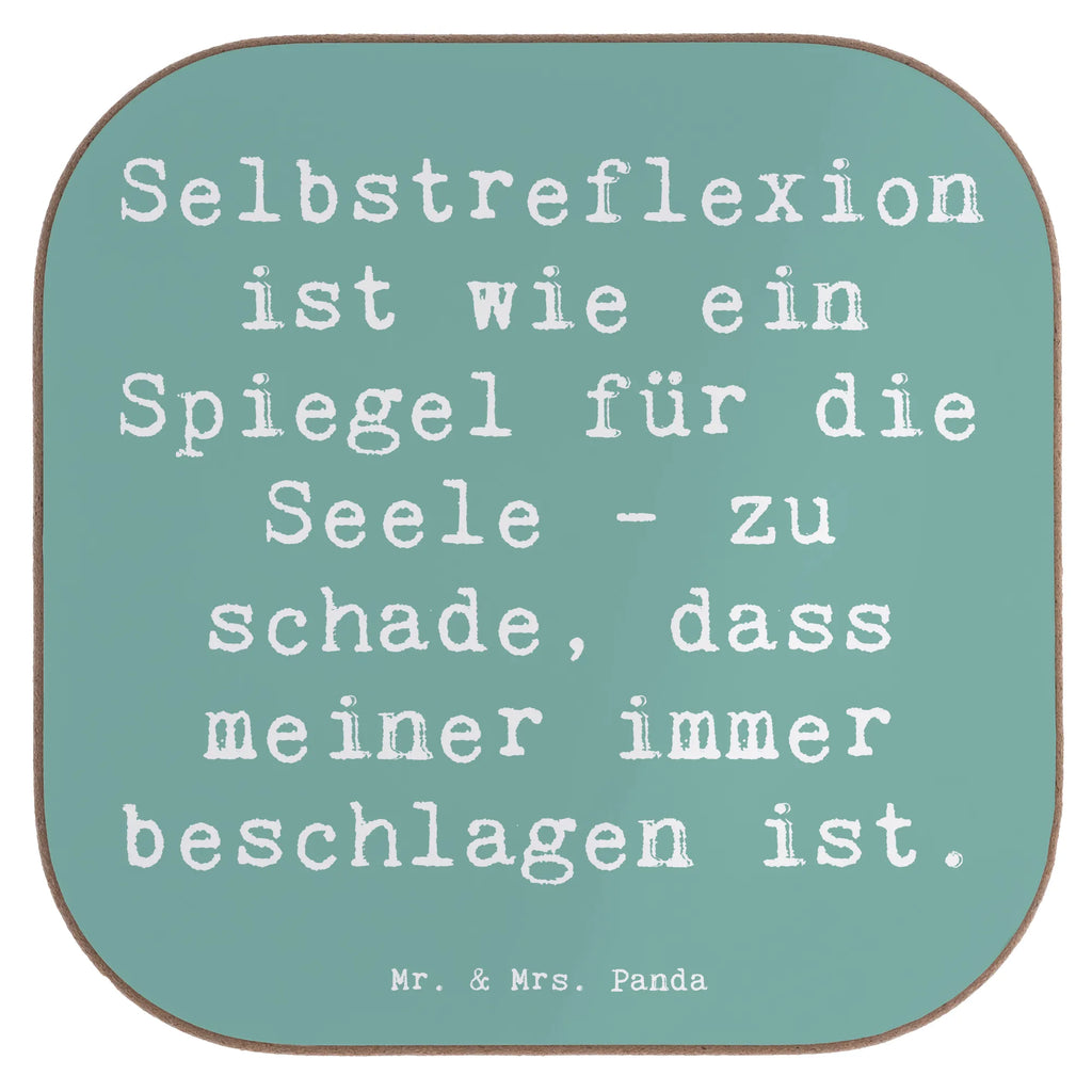 Square coaster Saying Selbstreflexion ist wie ein Spiegel für die Seele - zu schade, dass meiner immer beschlagen ist. Bierdeckel, Untersetzer aus Holz, Getränkeuntersetzer, Untersetzer Holz, Untersetzer, Untersetzer für Gläser, Korkuntersetzer, Glasuntersetzer, Holzuntersetzer, Tassen Untersetzer, Untersetzer Gläser, Untersetzer Design