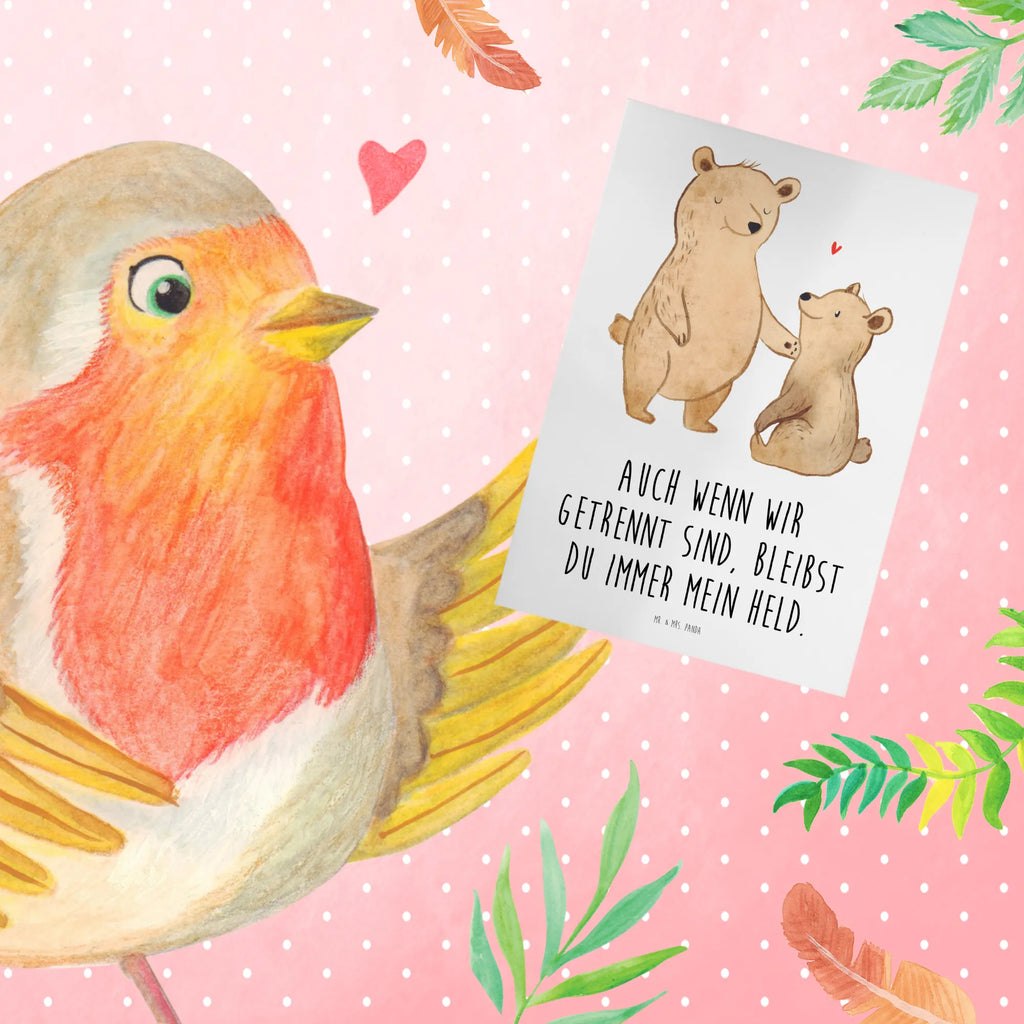 Greetings card Auch wenn wir getrennt sind, bleibst du immer mein Held. Glückwunschkarte, Hochzeitskarte, Karte, Grußkarte, Geburtstagskarte, Klappkarte, Ansichtskarten, Einladungskarte