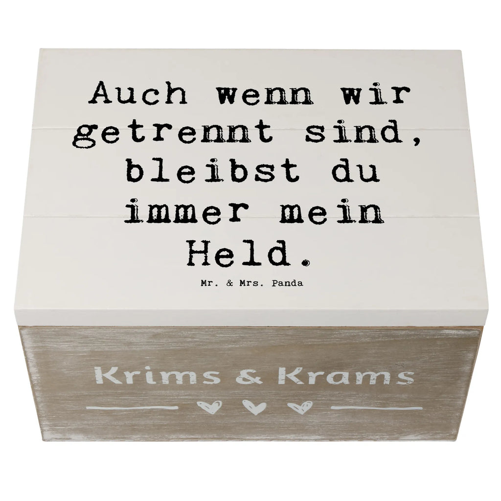 Holzkiste Spruch Trennung von den Eltern Held Holzkiste, Geschenkdose, Kiste, Erinnerungsbox, Schatulle, Aufbewahrungsbox, Schatzkiste, Erinnerungskiste, XXL, Dekokiste, Truhe, Geschenkbox