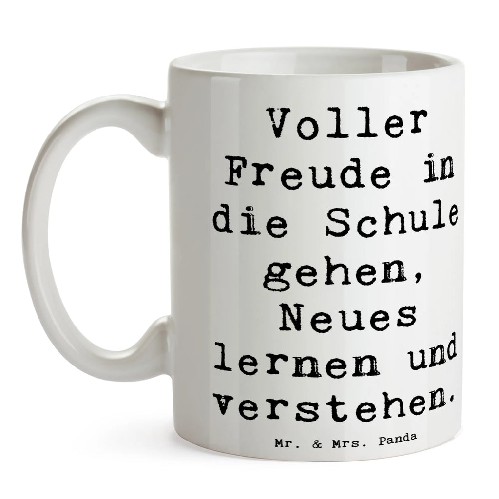 Tasse Spruch Schulanfang Freude Bürotasse, Geschenktasse, Teetasse, Porzellantasse, Kaffeetasse, Tasse mit Zitaten, Tasse, Keramiktasse, Tasse mit Motiven