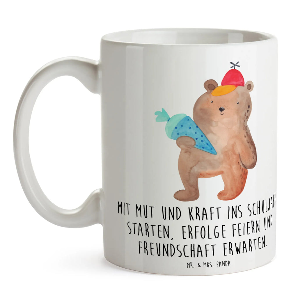 Mug Mit Mut und Kraft ins Schuljahr starten, Erfolge feiern und Freundschaft erwarten. Bürotasse, Tasse, Tasse mit Zitaten, Tasse mit Motiven, Kaffeetasse, Porzellantasse, Geschenktasse, Teetasse, Keramiktasse