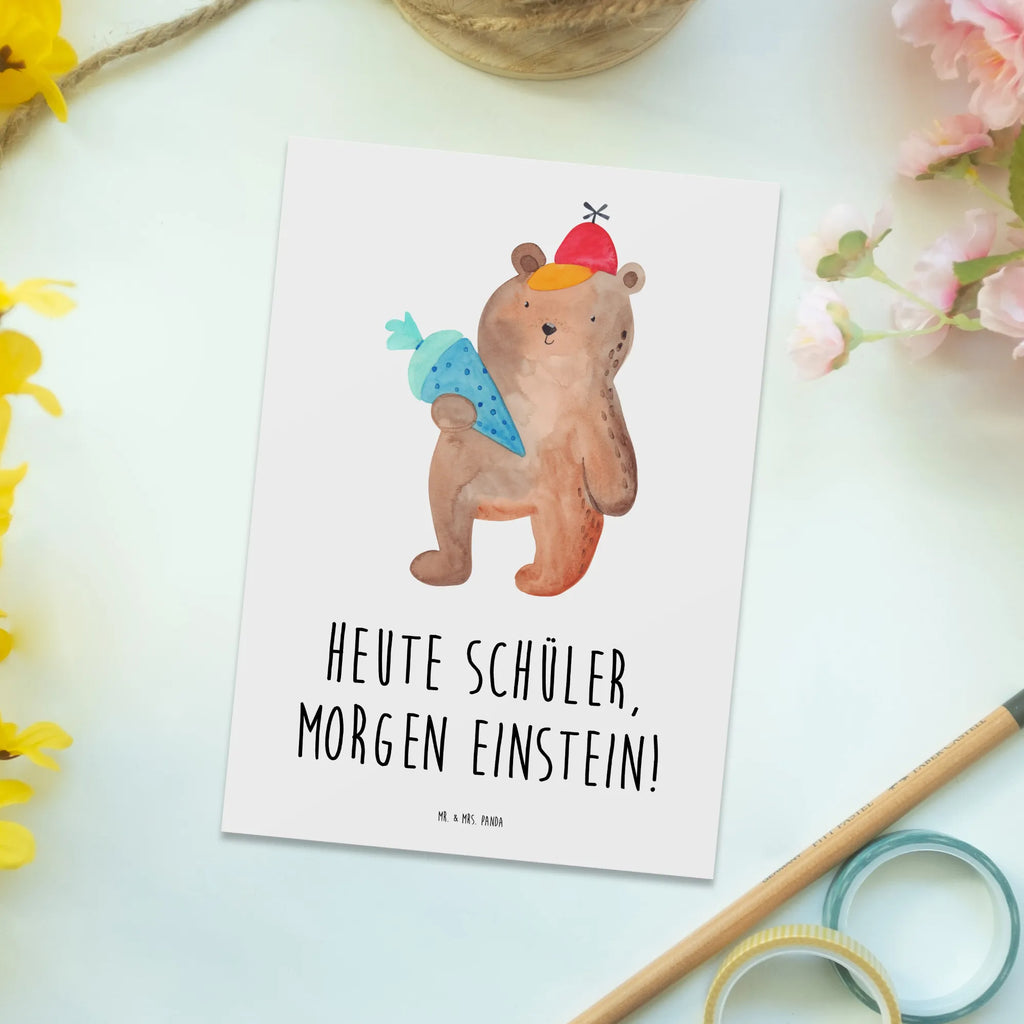 Postcard Heute Schüler, morgen Einstein! Ansichtskarte, Postkarte, Ansichtskarten, Karte, Einladungskarte, Einladung, Grußkarte, Geburtstagskarte, Einladungskarten Geburtstag, Geschenkkarte, Dankeskarte, Einladung Geburtstag