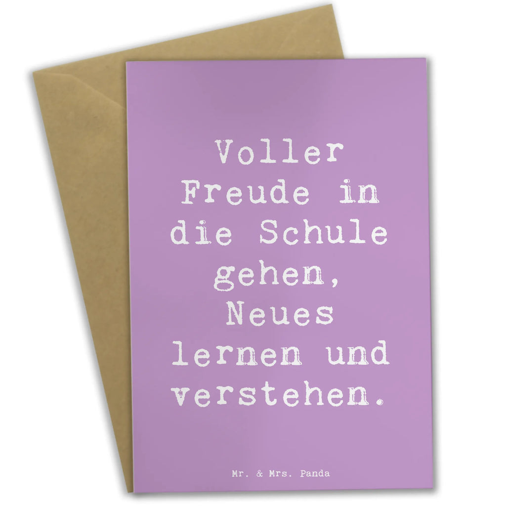 Grußkarte Spruch Schulanfang Freude Ansichtskarten, Glückwunschkarte, Geburtstagskarte, Klappkarte, Einladungskarte, Hochzeitskarte, Grußkarte, Karte
