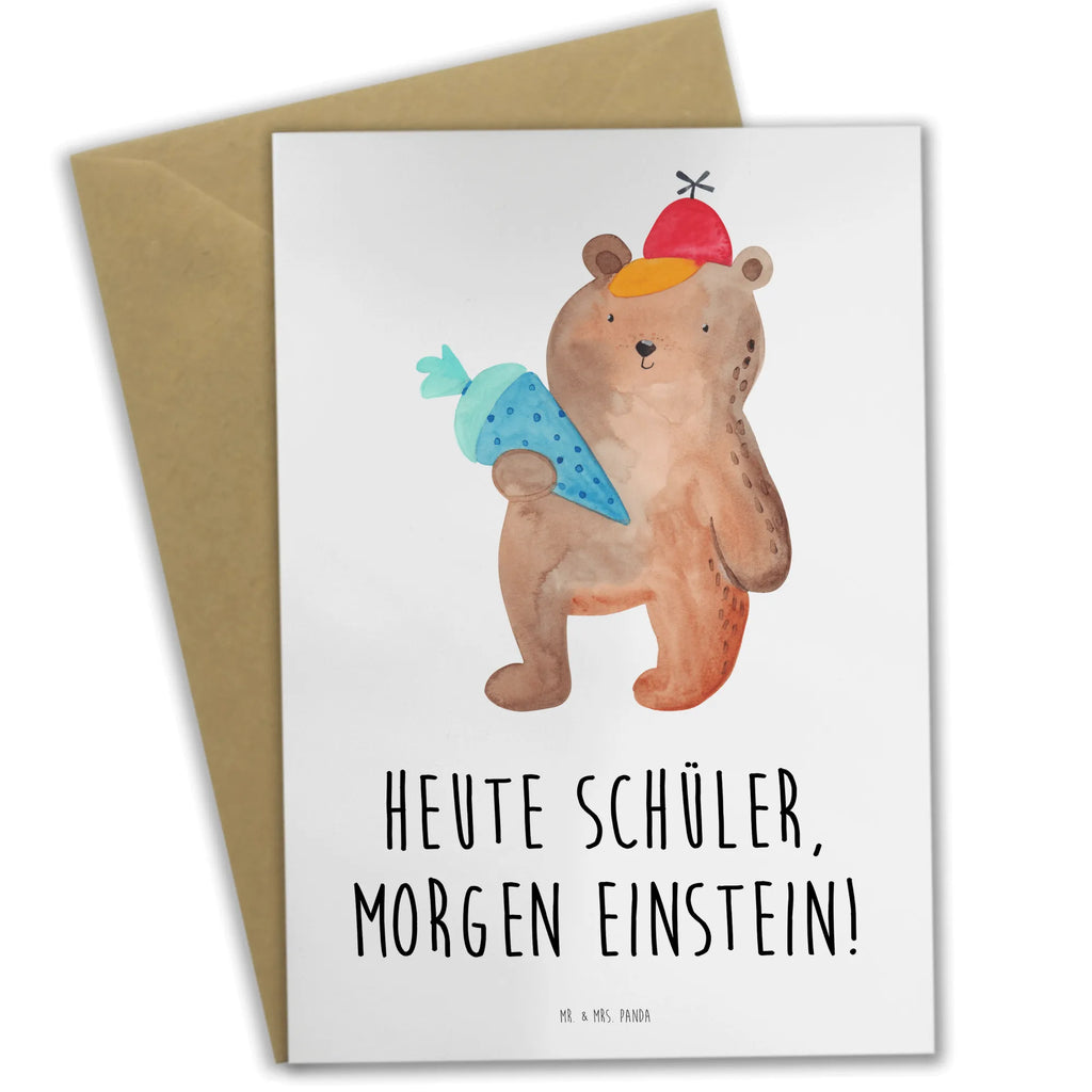 Greetings card Heute Schüler, morgen Einstein! Ansichtskarten, Klappkarte, Geburtstagskarte, Einladungskarte, Grußkarte, Hochzeitskarte, Karte, Glückwunschkarte