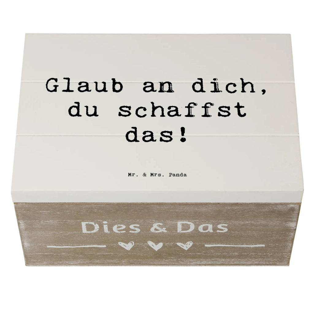 Holzkiste Spruch Schulanfang Glaube Geschenkbox, Kiste, XXL, Dekokiste, Geschenkdose, Schatulle, Truhe, Erinnerungskiste, Aufbewahrungsbox, Schatzkiste, Erinnerungsbox, Holzkiste