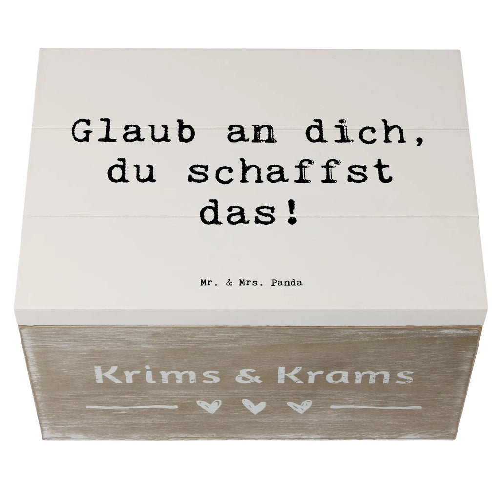 Holzkiste Spruch Schulanfang Glaube Geschenkbox, Kiste, XXL, Dekokiste, Geschenkdose, Schatulle, Truhe, Erinnerungskiste, Aufbewahrungsbox, Schatzkiste, Erinnerungsbox, Holzkiste