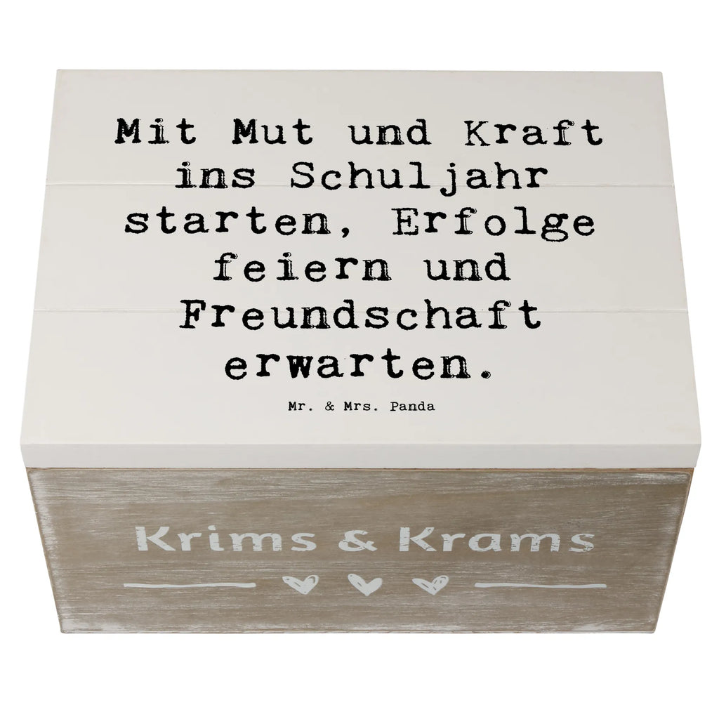 Holzkiste Spruch Mutiger Schulanfang Erinnerungskiste, Geschenkdose, Geschenkbox, Schatulle, Aufbewahrungsbox, Truhe, Erinnerungsbox, XXL, Kiste, Holzkiste, Dekokiste, Schatzkiste