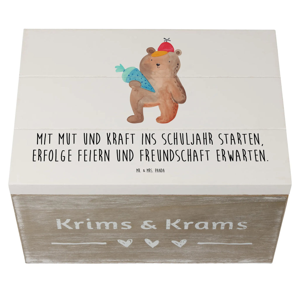 Holzkiste Mutiger Schulanfang Geschenkbox, Erinnerungsbox, Dekokiste, Erinnerungskiste, Schatzkiste, Kiste, Truhe, Schatulle, Aufbewahrungsbox, Geschenkdose, Holzkiste, XXL