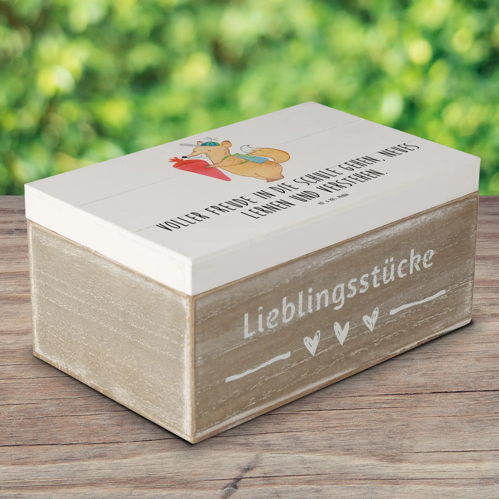 Holzkiste Schulanfang Freude Kiste, XXL, Geschenkbox, Erinnerungsbox, Holzkiste, Schatulle, Aufbewahrungsbox, Dekokiste, Erinnerungskiste, Schatzkiste, Truhe, Geschenkdose