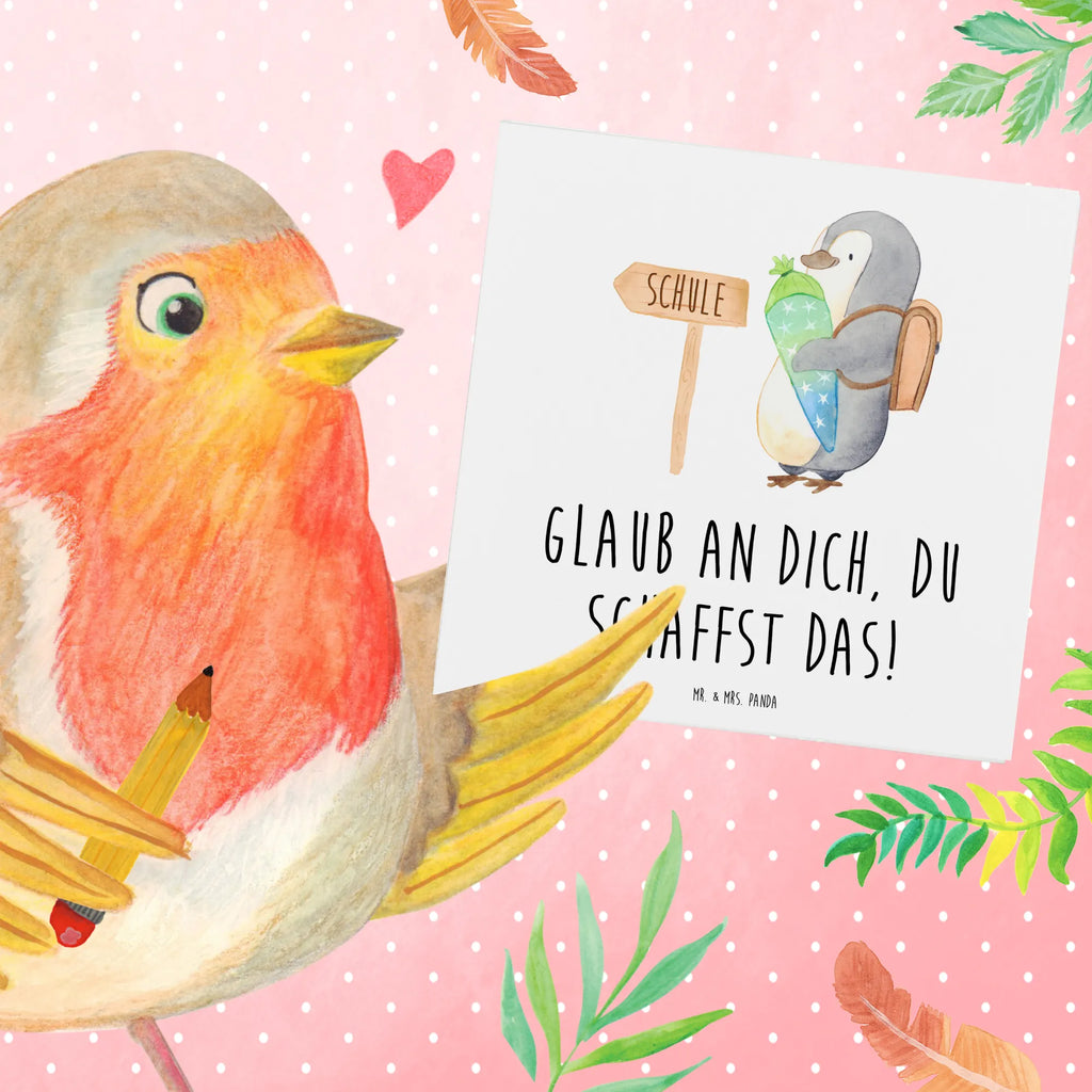 Deluxe Karte Schulanfang Glaube Klappkarte, Karte, Geburtstagskarte, Hochwertige Grußkarte, Hochwertige Klappkarte, Glückwunschkarte, Hochzeitskarte, Grußkarte, Einladungskarte
