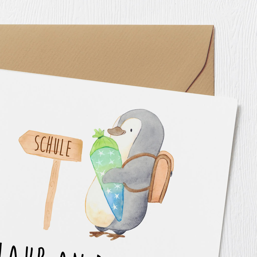 Deluxe Karte Schulanfang Glaube Klappkarte, Karte, Geburtstagskarte, Hochwertige Grußkarte, Hochwertige Klappkarte, Glückwunschkarte, Hochzeitskarte, Grußkarte, Einladungskarte