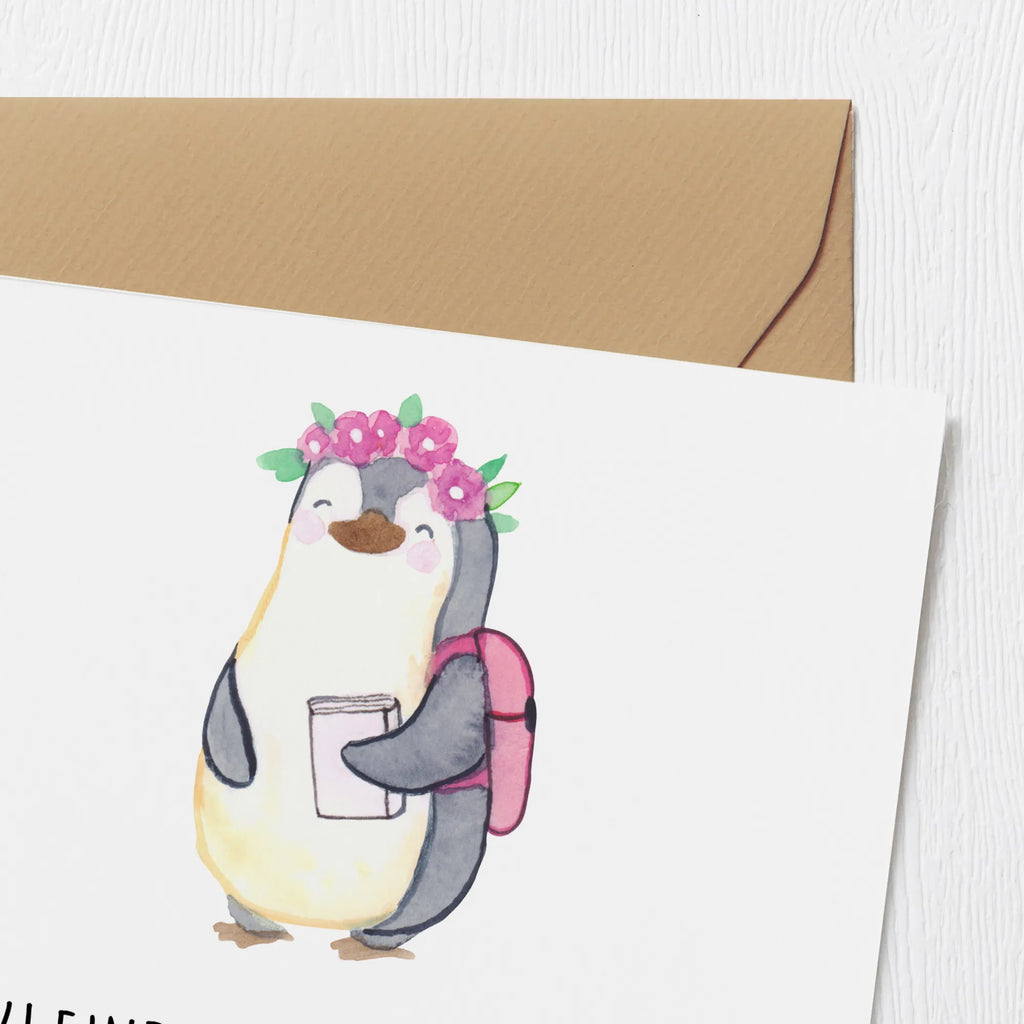 Deluxe Card Kleine Schritte, große Abenteuer - auf in die Schule! Karte, Hochzeitskarte, Hochwertige Grußkarte, Klappkarte, Hochwertige Klappkarte, Grußkarte, Glückwunschkarte, Geburtstagskarte, Einladungskarte