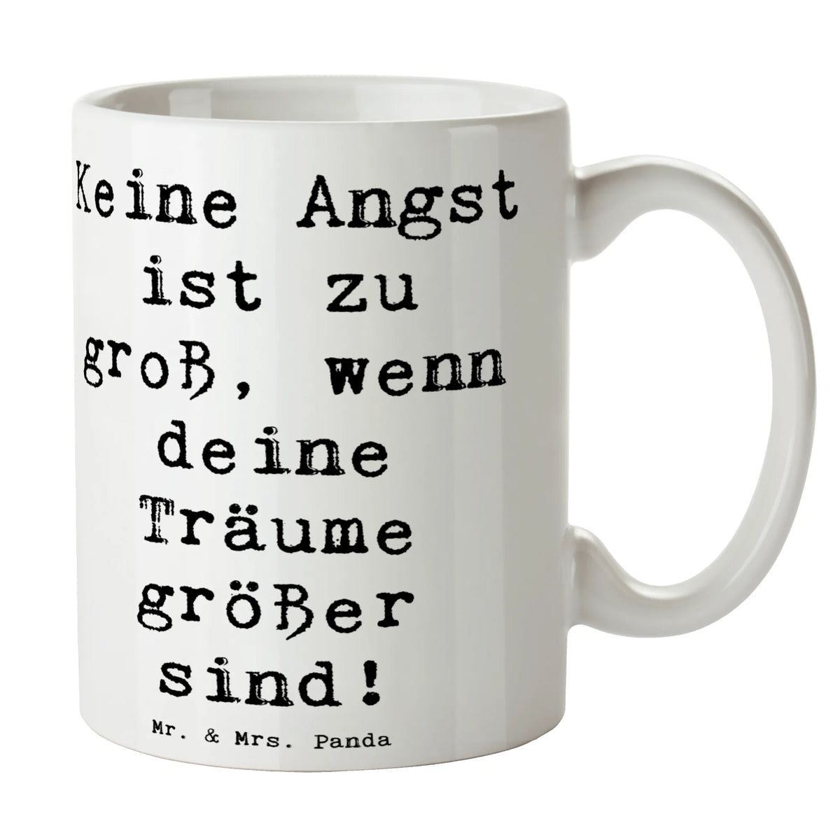 Tasse Spruch Angst überwinden