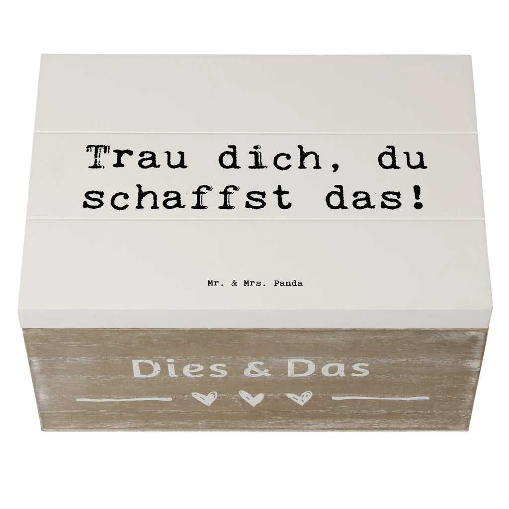 Holzkiste Spruch Angst überwinden Dekokiste, Holzkiste, Geschenkdose, Geschenkbox, Erinnerungsbox, Truhe, XXL, Erinnerungskiste, Schatzkiste, Aufbewahrungsbox, Kiste, Schatulle