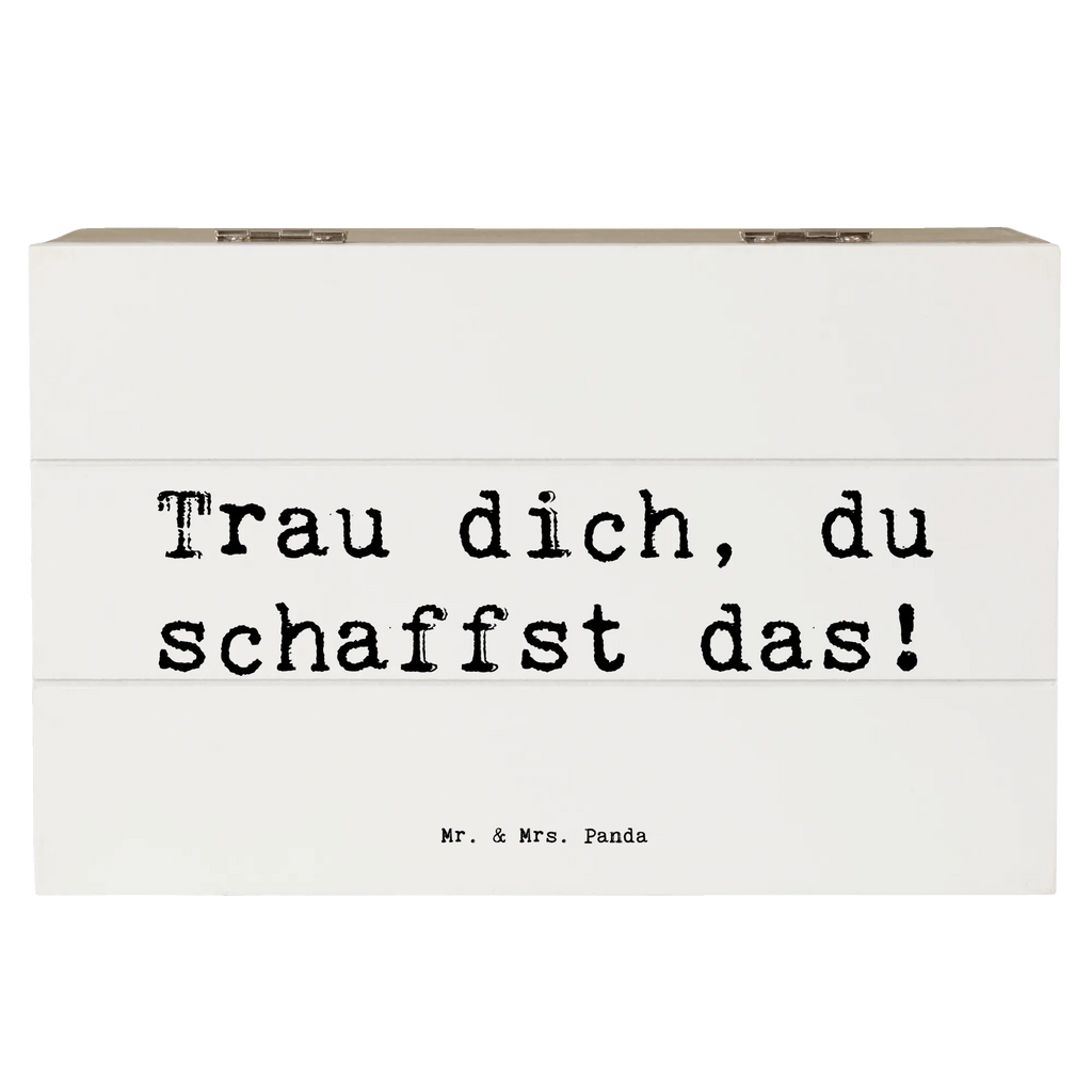 Holzkiste Spruch Angst überwinden Dekokiste, Holzkiste, Geschenkdose, Geschenkbox, Erinnerungsbox, Truhe, XXL, Erinnerungskiste, Schatzkiste, Aufbewahrungsbox, Kiste, Schatulle