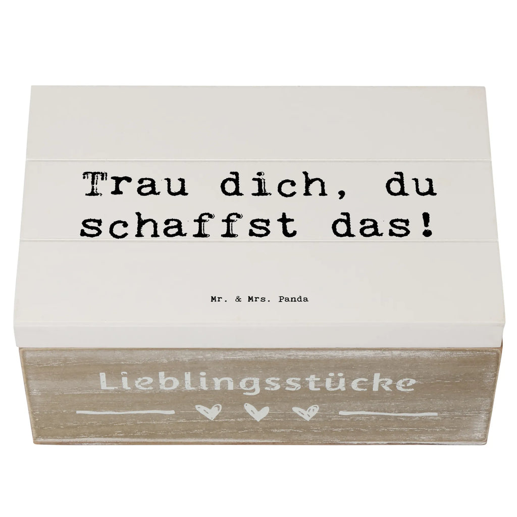 Holzkiste Spruch Angst überwinden Dekokiste, Holzkiste, Geschenkdose, Geschenkbox, Erinnerungsbox, Truhe, XXL, Erinnerungskiste, Schatzkiste, Aufbewahrungsbox, Kiste, Schatulle