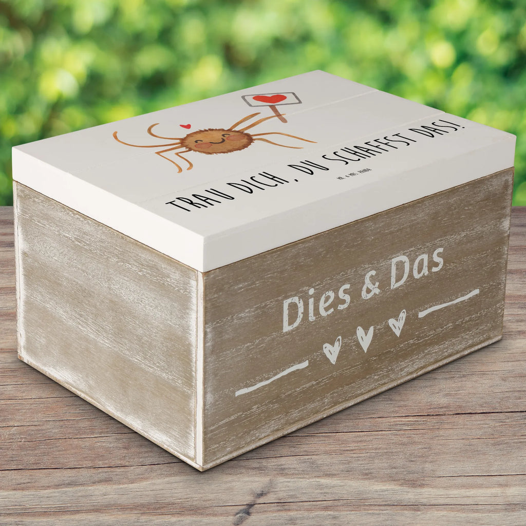 Holzkiste Angst überwinden Dekokiste, XXL, Aufbewahrungsbox, Erinnerungsbox, Kiste, Schatulle, Holzkiste, Schatzkiste, Erinnerungskiste, Geschenkdose, Truhe, Geschenkbox