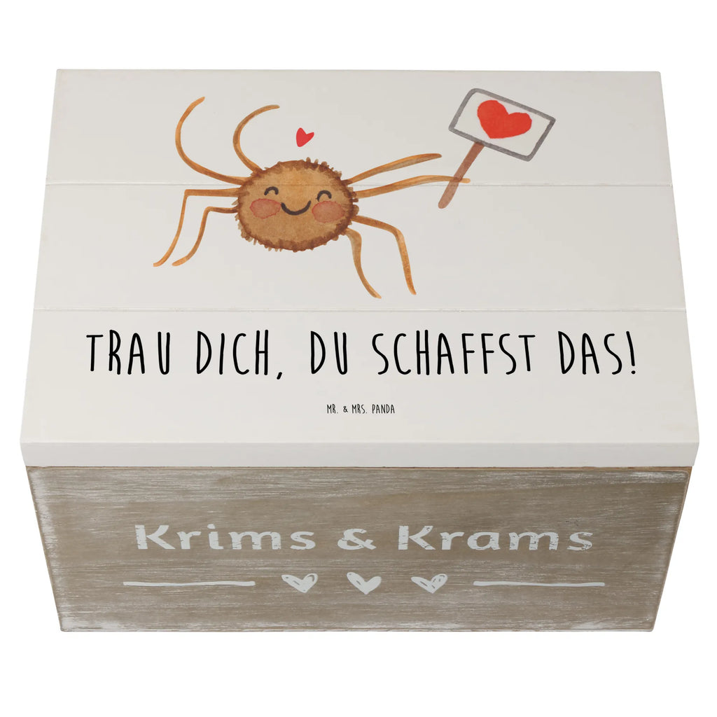 Holzkiste Angst überwinden Dekokiste, XXL, Aufbewahrungsbox, Erinnerungsbox, Kiste, Schatulle, Holzkiste, Schatzkiste, Erinnerungskiste, Geschenkdose, Truhe, Geschenkbox